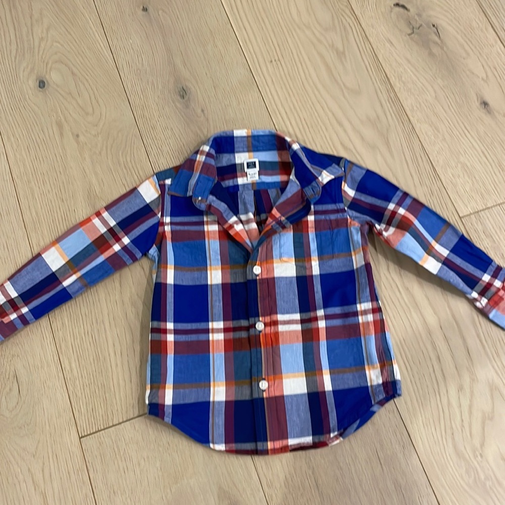 Janie and jack plaid button down shirt, baby boy